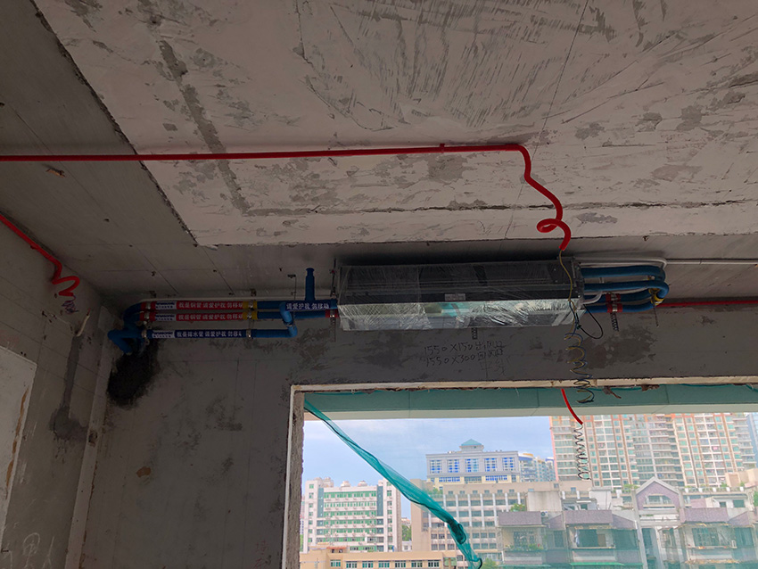 佛山乐从欧浦皇庭中央空调及新风系统安装案例